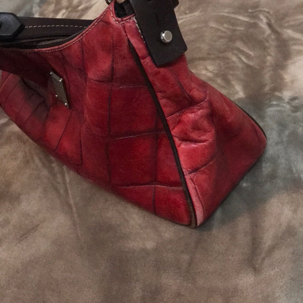 Dooney & Bourke Red Leather Hand Bag - Picture 6 of 7